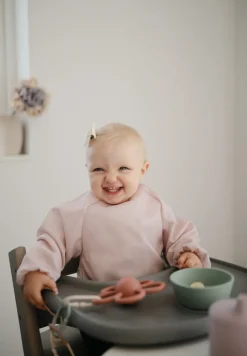 Langærmet Spisesmæk - Blush