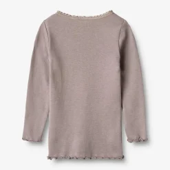 Langærmet T-Shirt Rib Lace - 9531