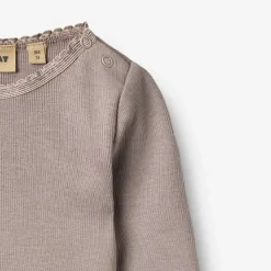 Langærmet T-Shirt Rib Lace - 9531