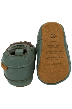 Læder Slipper - 3D - Balsam green