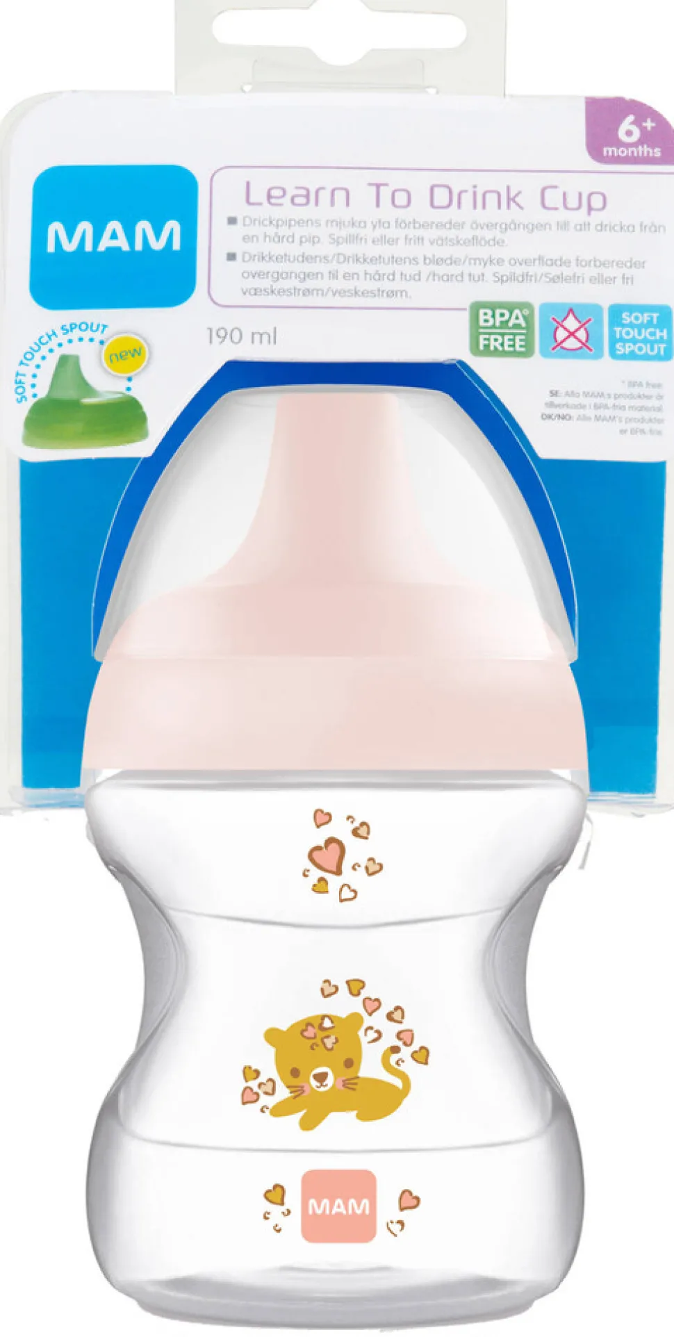 Learn To Drink Kop 190ml Pink