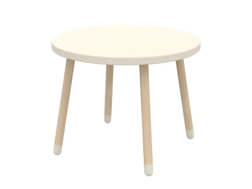 Legebord, Dots, Ø60, Cream