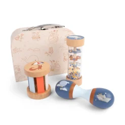 Legekuffert - Mit første sanselegetøj i træ