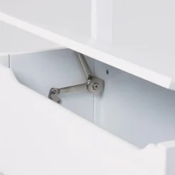 Legetøjskiste på hjul - hvid