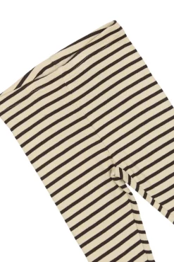 Leggings - Coffee Bean/Off White