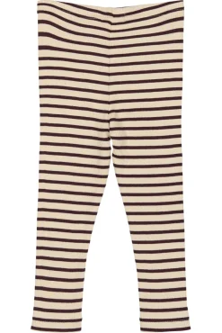 Leggings - Dark Grape/Off White