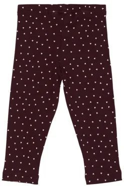 Leggings - Dark Grape/White
