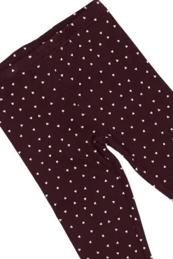 Leggings - Dark Grape/White