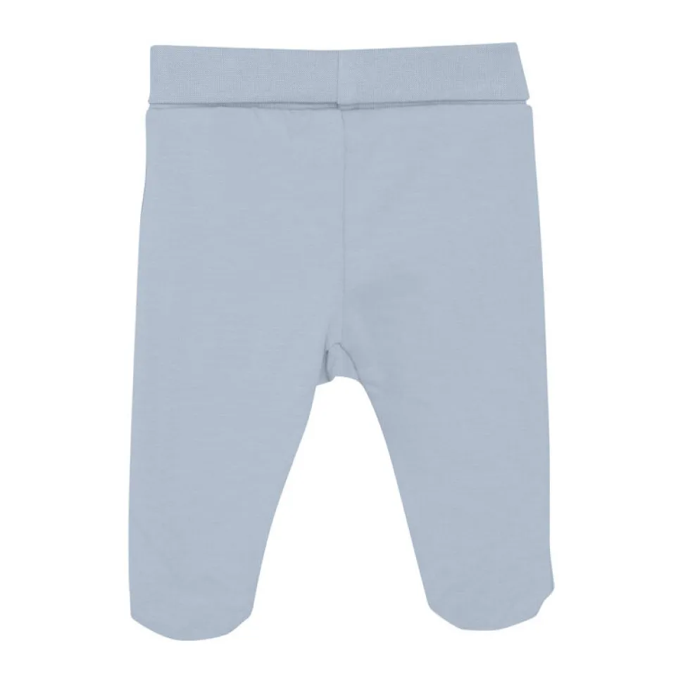 Leggings m. fødder - SOLID - Zen Blue