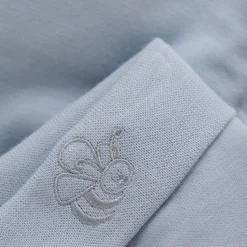 Leggings m. fødder - SOLID - Zen Blue