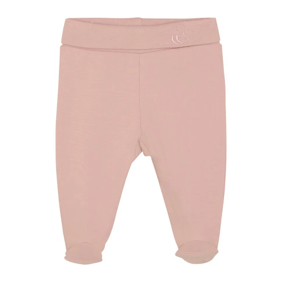 Leggings m. fødder - SOLID - Pale Mauve