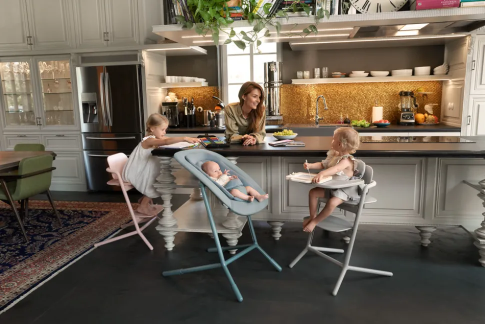 Lemo højstol 4in1 sæt - all white