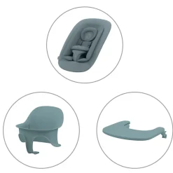 Lemo højstol 4in1 sæt - stone blue