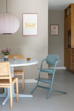 Lemo højstol 3in1 sæt - stone blue