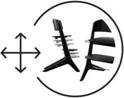 Lemo Platinum højstol 4in1 sæt, hvid