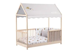 Leon Gray Markise til husseng 70x140