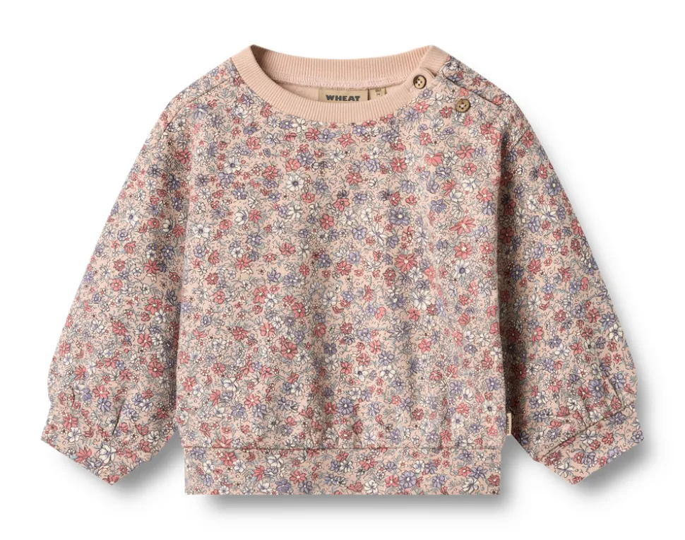 Lia Sweatshirt - Rose dust flowers