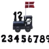 Lokomotiv til navnetog, 11 tal og flag
