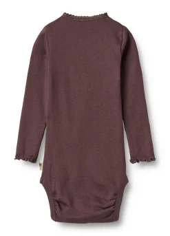 Lotta Rib Body Langærmet - Fudge