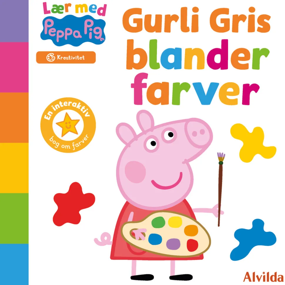 Lær med Gurli Gris - Gurli Gris blander farver