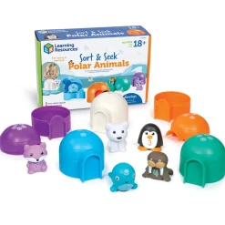 Lær om tal og farver - Aktivitetssæt m. polardyr