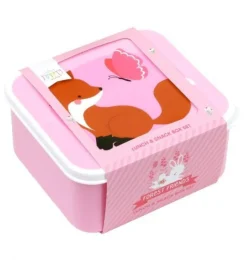 Lunch & snack box sæt - forest friends