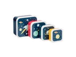 Lunch & snack box sæt - space