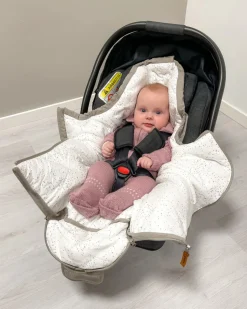 Lyng kørepose til autostol - Grey