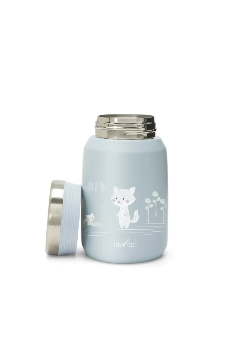 Lyseblå 500 ml rustfri stål termobeholder