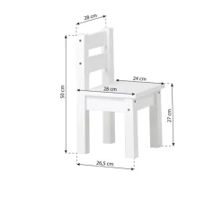 Mads Børnestol - hvid