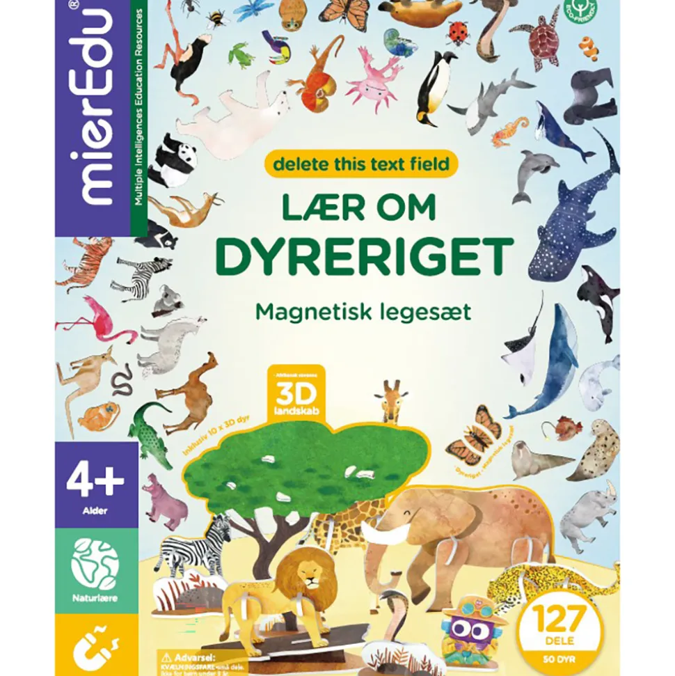 Magnetisk legesæt - Lær om dyreriget