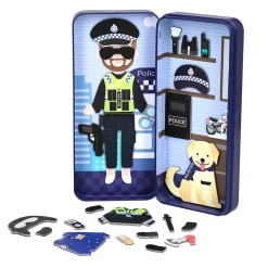 Magnetisk rejsesæt - Politibetjent