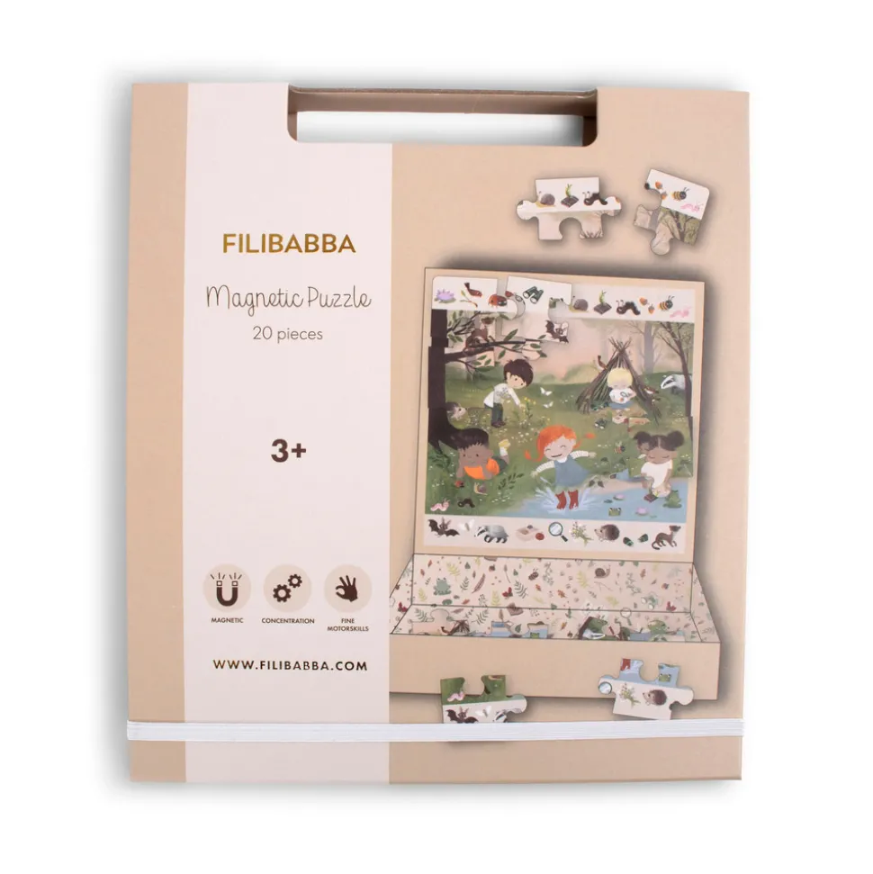 Magnetisk spil - Puslespil "Eventyr i skoven"