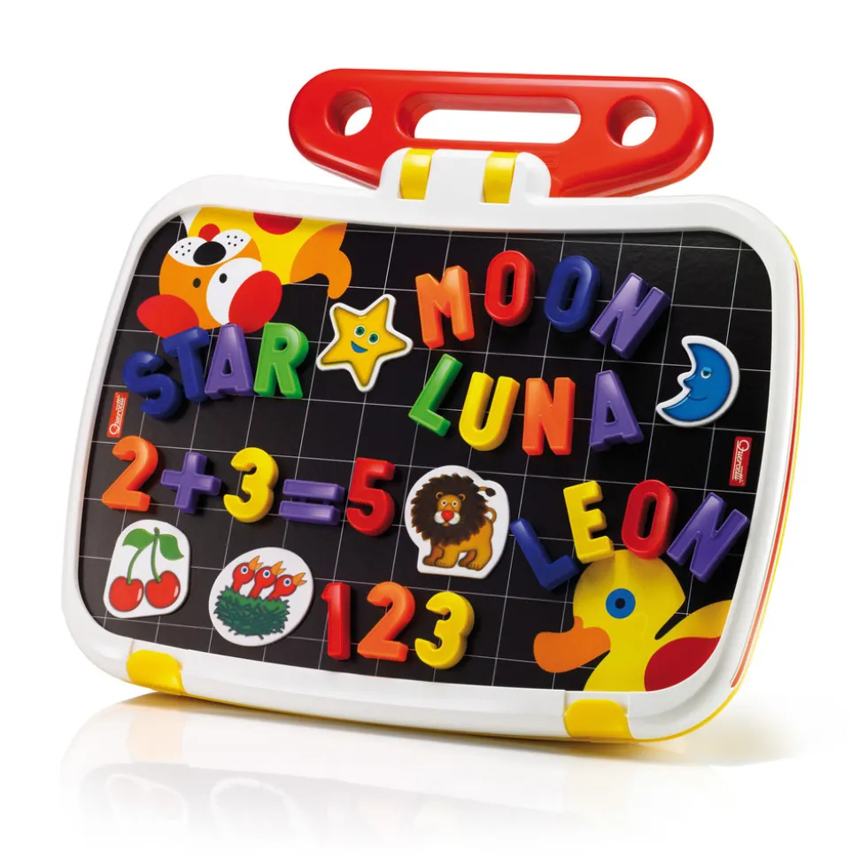 Magnetiske bogstaver og tal - Sæt med tavle