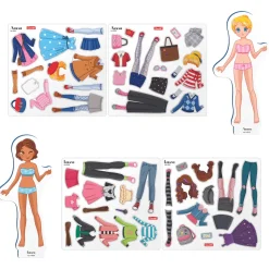 Magnetiske påklædningsdukker: Bedste veninder