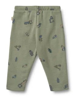 Manfred Jersey Bukser - Dusty green cars