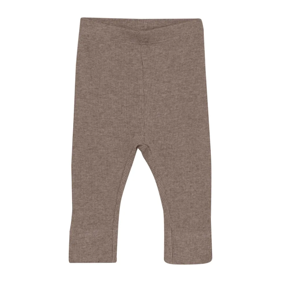 Melange Rib Leggings - 2813