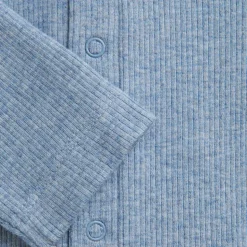 Melange Rib Romper Langærmet - 7639