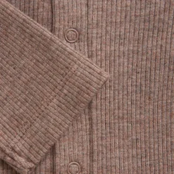 Melange Rib Romper Langærmet - 2813