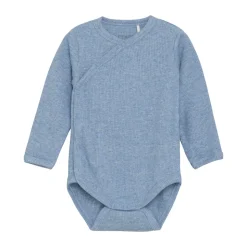 Melange Rib Wrap Body Langærmet - 7639