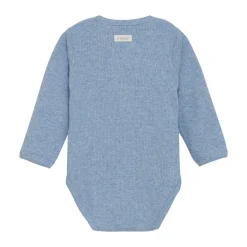 Melange Rib Wrap Body Langærmet - 7639