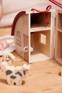 Min bondegård i træ med dyr