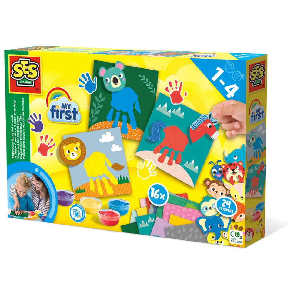 Min første - Fingermaling - Håndaftryk - Dyr
