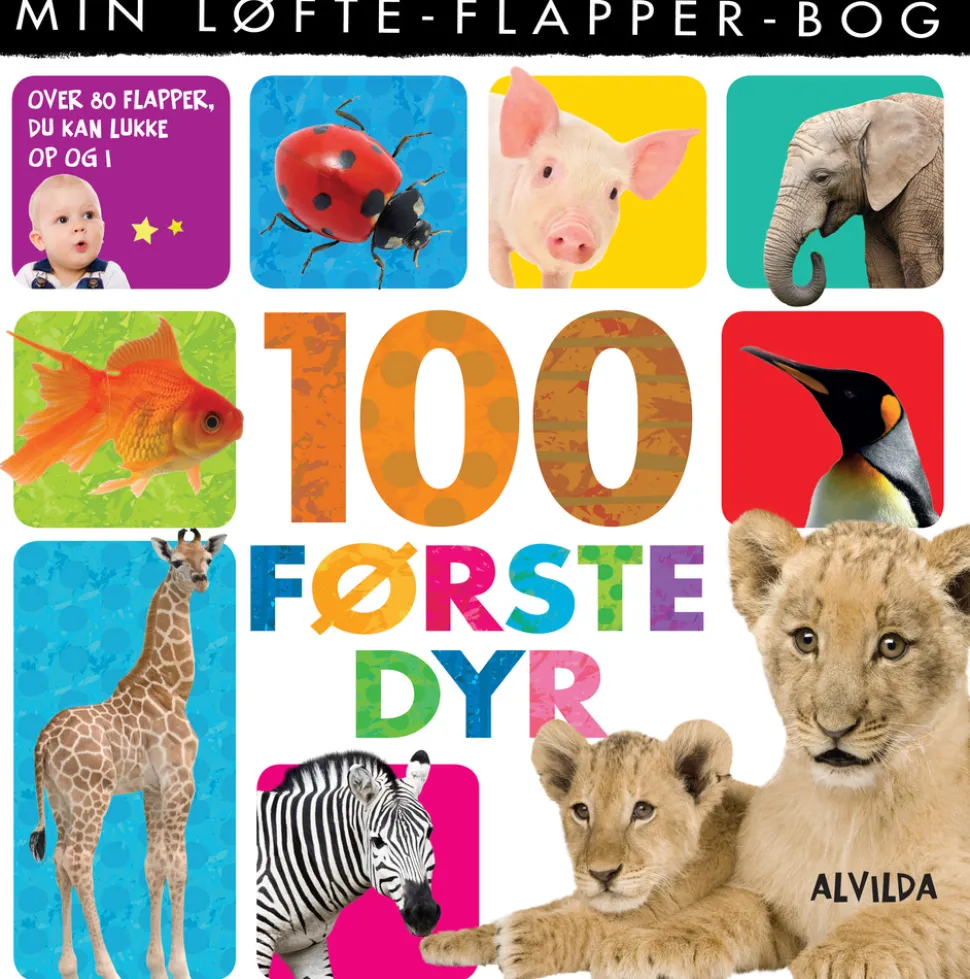 Min løfte-flapper-bog - 100 første dyr