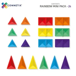 Mini Pack - magnetsæt 24 dele - rainbow