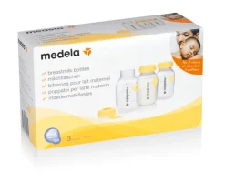 Mælkeflasker Med Låg 150 ML - 3-Pak