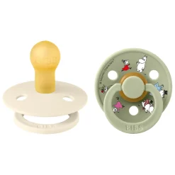 Moomins Colour Sut 2pk Latex Str 1 - Ivory