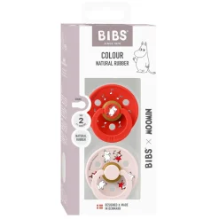 Moomins Colour Sut 2pk Latex Str 2 - Candy Apple