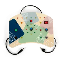 Motorikbræt med LED lys og knapper