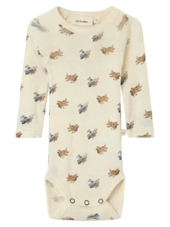 Nalu Uld Langærmet Body - Turtledove